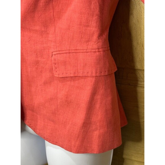 Women’s Zara Basic Coral Jacket Blazer Collared Long Sleeve Medium - Picture 5 of 7